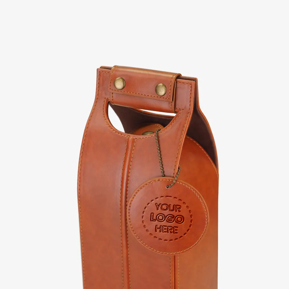 Portable Leather Wine Bags Stylish Carriers for Your Finest Bottles