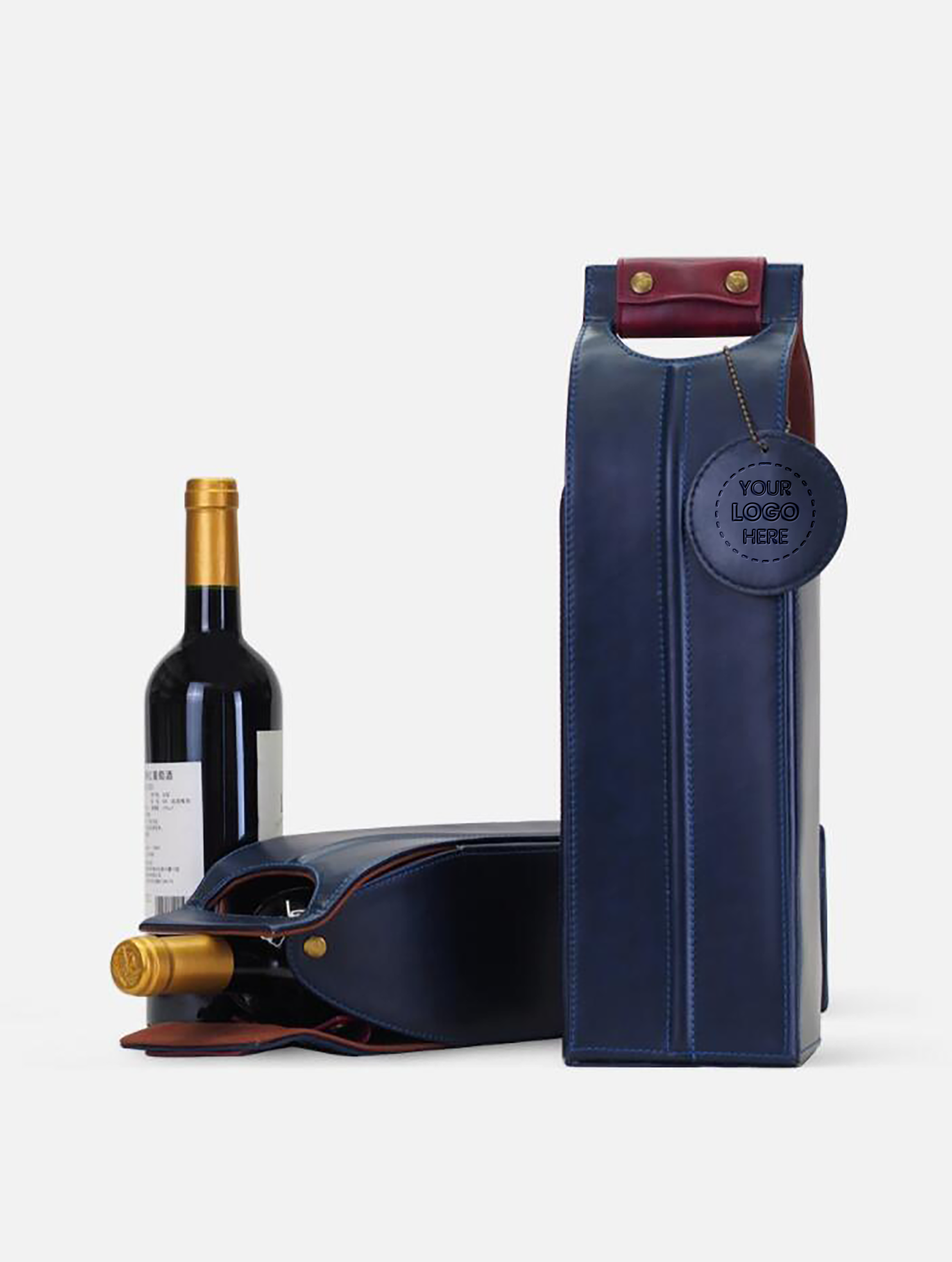 Portable Leather Wine Bags Stylish Carriers for Your Finest Bottles